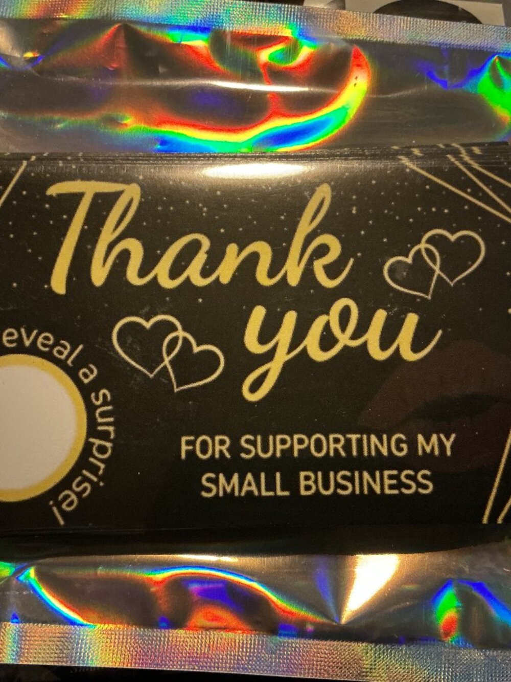 ★ 25 Thank You Scratch-Off Discount Cards for Small Business Orders